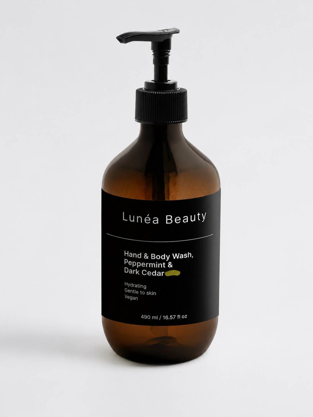Hand & Body Wash, Peppermint & Dark Cedar