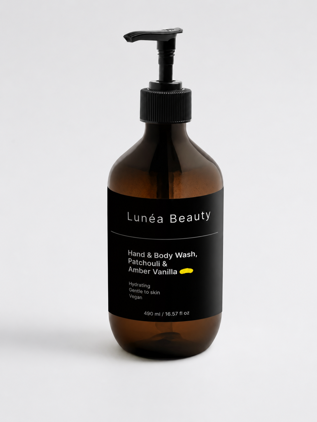 Hand & Body Wash, Patchouli & Amber Vanilla