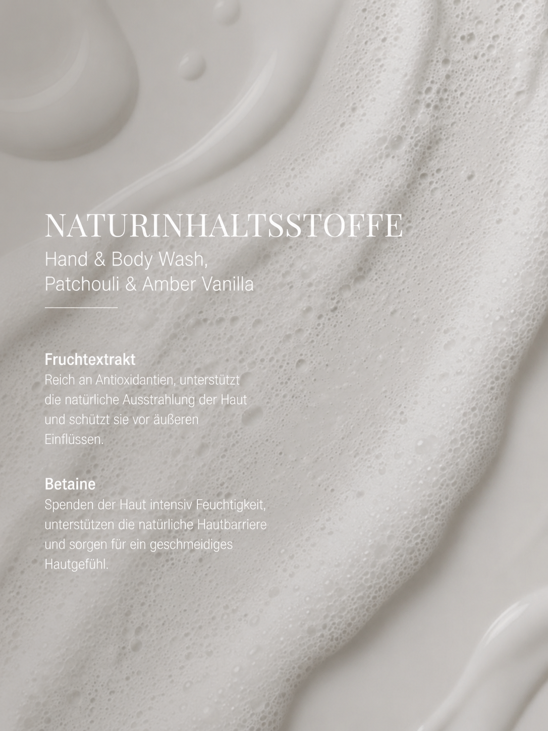 Hand & Body Wash, Patchouli & Amber Vanilla