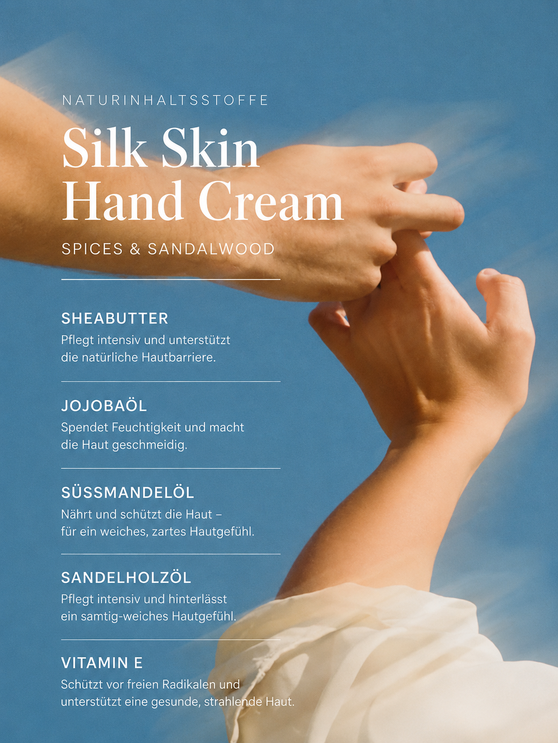 Silk Skin Hand Cream, Spices & Sandalwood